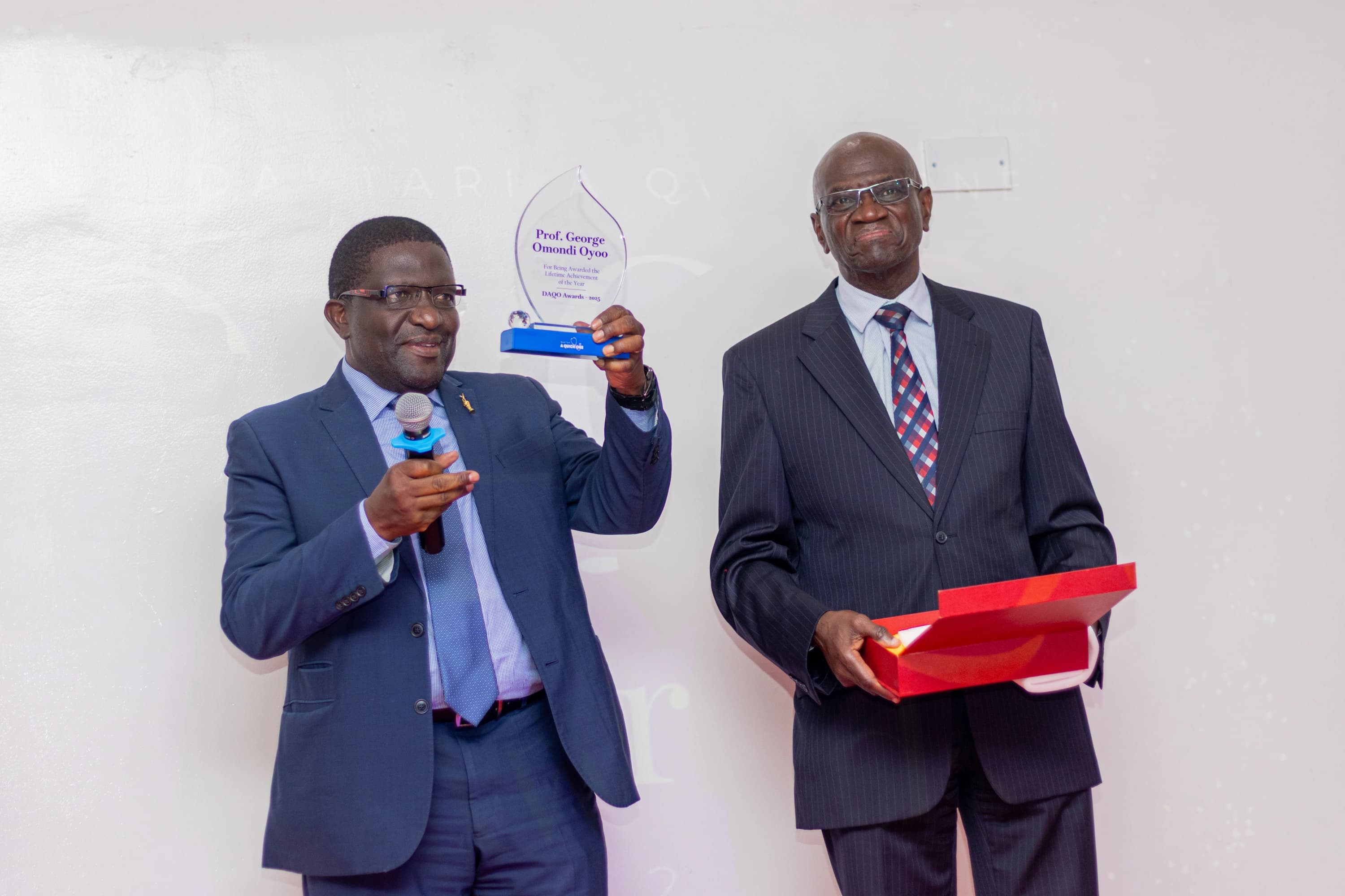 Prof. George Omondi Oyoo, winner of Lifetime Achievement Award